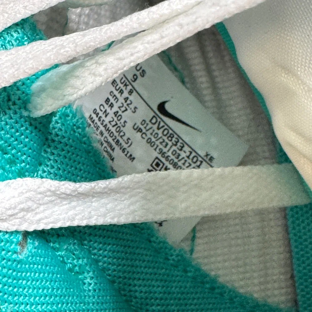 Nike Dunk Low Shoes Mens Size 9 Green White Clear Jade Sneakers Shoes Clean